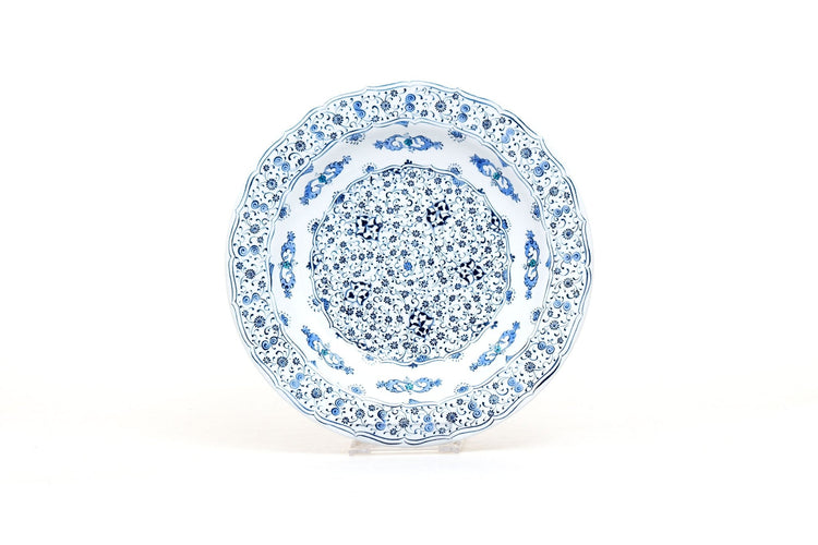 Çin Bulutu ve Haliç Desenli İznik Çini Tabak Replikası No:3 - Tabaklar