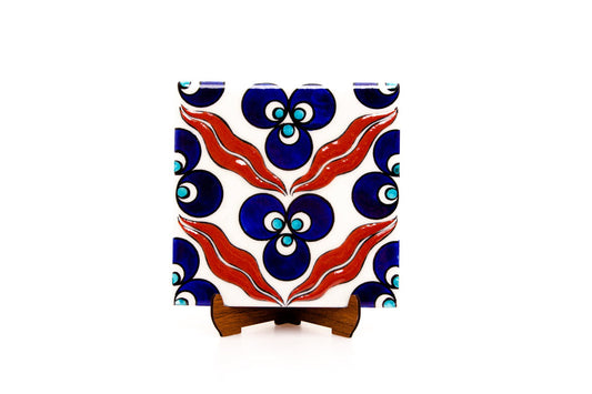 Çintemani Desenli İznik Çinisi Karo No:1 - Karolar