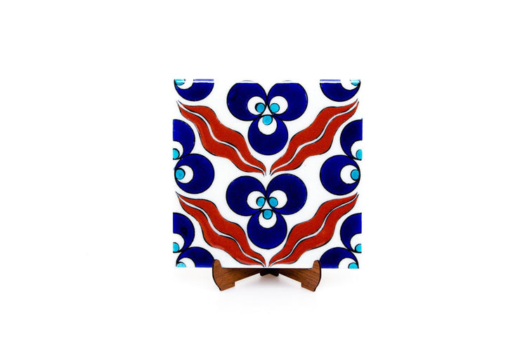 Çintemani Desenli İznik Çinisi Karo No:1 - Karolar