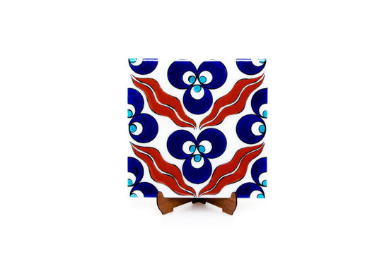 Çintemani Desenli İznik Çinisi Karo No:1 - Karolar