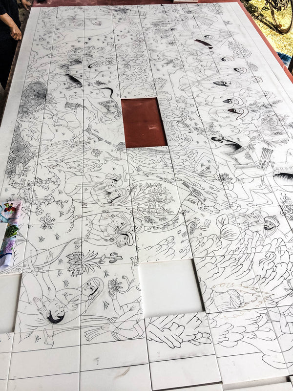 Eskişehir Dede Korkut Anıt Duvarı İznik Çini Projesi