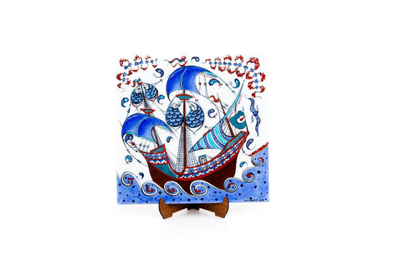 Fevziye Kalyonu İznik Çini Karo - Karolar