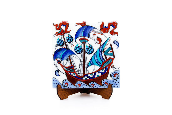 Fevziye Kalyonu İznik Çini Karo - Karolar