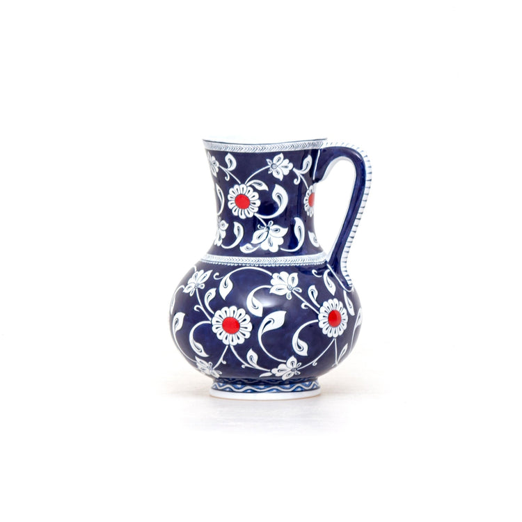 George Antaki Koleksiyonu Babanakkaş Desenli İznik Çini Sürahi Replikası - Sürahiler