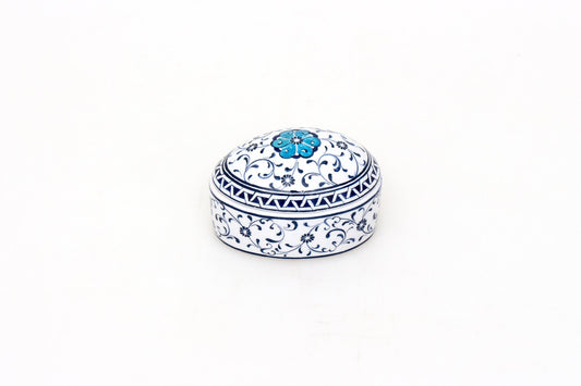 Haliç Desenli İznik Çinisi Takı Kutusu - Takı Kutuları