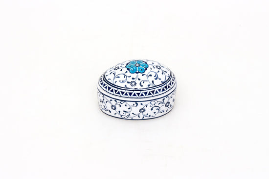 Haliç Desenli İznik Çinisi Takı Kutusu - Takı Kutuları