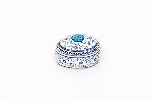 Haliç Desenli İznik Çinisi Takı Kutusu - Takı Kutuları