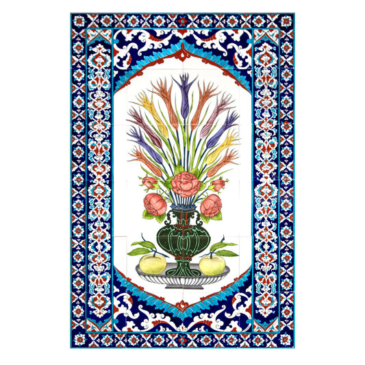 Hasbahçe İstanbul Lalesi İznik Çini Pano - Panolar