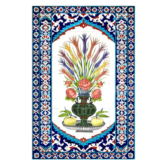 Hasbahçe İstanbul Lalesi İznik Çini Pano - Panolar