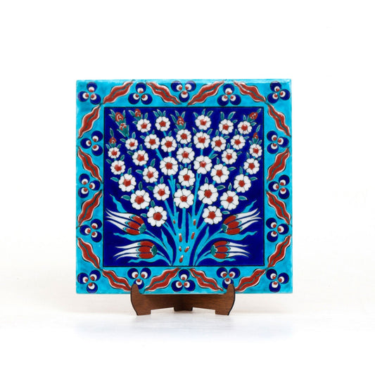 Hayat Ağacı İznik Çini Karo - Karolar