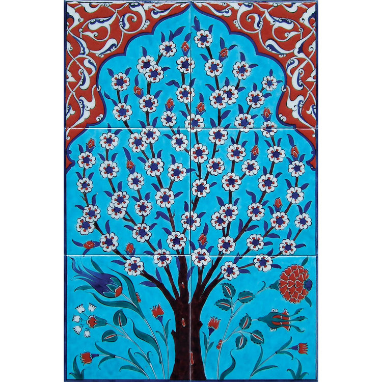 Hayat Ağacı İznik Çini Pano - 2 - Panolar