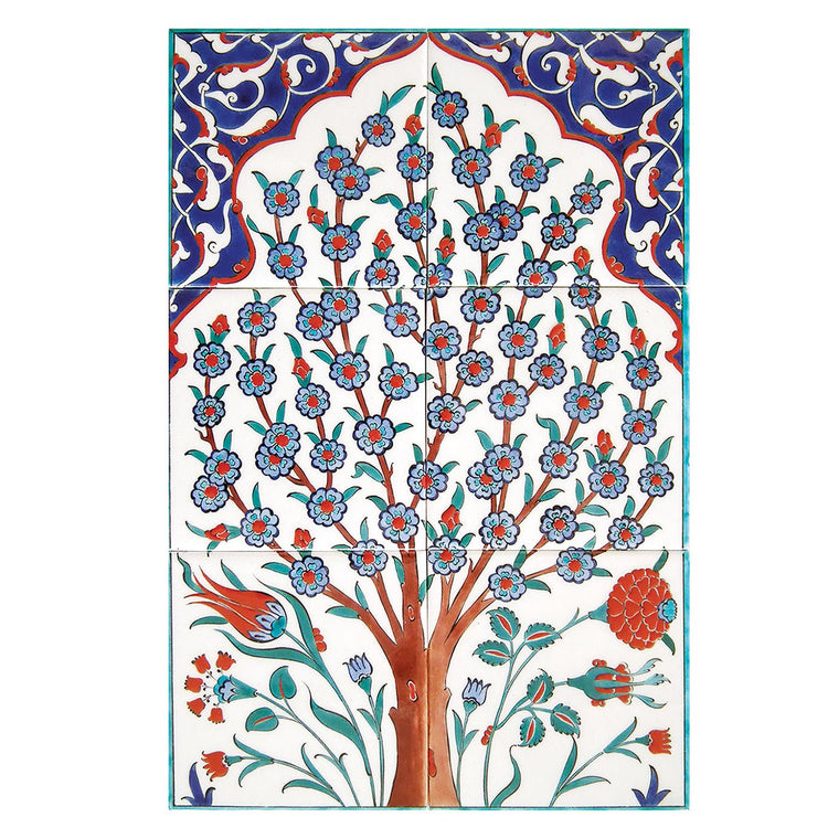 Hayat Ağacı İznik Çini Pano - 2 - Panolar