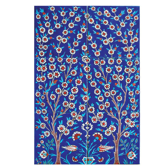 Hayat Ağacı İznik Çini Pano - 3 - Panolar