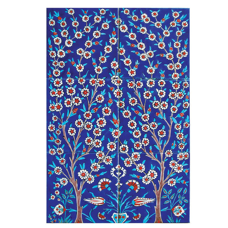 Hayat Ağacı İznik Çini Pano - 3 - Panolar