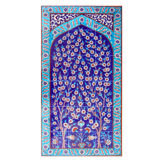 Hayat Ağacı İznik Çini Pano - 4 - Panolar