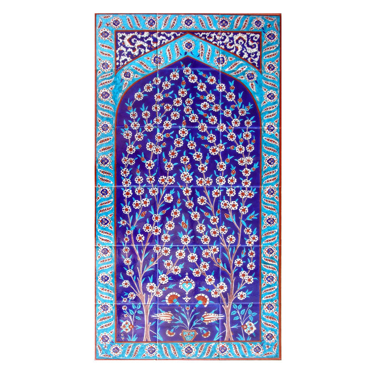 Hayat Ağacı İznik Çini Pano - 4 - Panolar