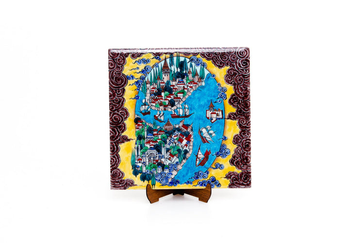 İstanbul Minyatür İznik Çini Karo No:5 - Karolar