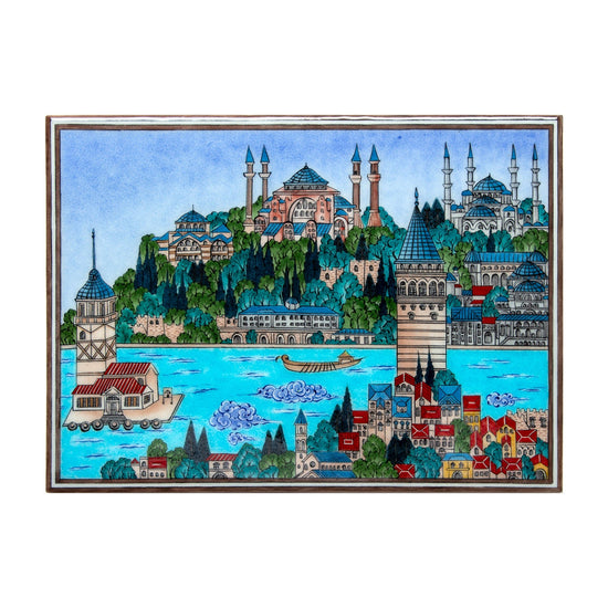İstanbul Minyatür İznik Çini Pano - 2 - Panolar
