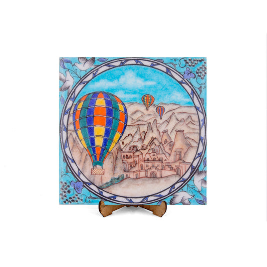 Kapadokya Desenli İznik Çini Karo