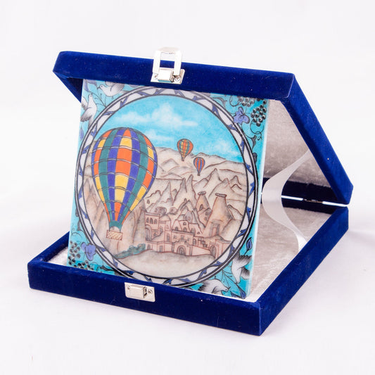 Kapadokya Desenli İznik Çini Karo - Karolar