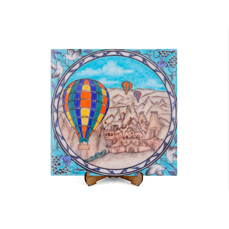 Kapadokya Desenli İznik Çini Karo - Karolar