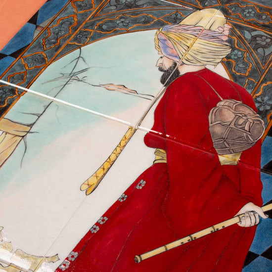 Kaplumbağa Terbiyecisi Tablosu İznik Çinisi Pano - Panolar