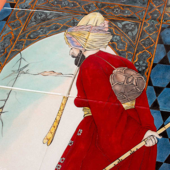 Kaplumbağa Terbiyecisi Tablosu İznik Çinisi Pano - Panolar