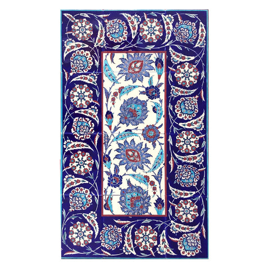 Kılıç Ali Paşa Camii Hatayi Tasarımlı İznik Çini Pano Replikası - Panolar