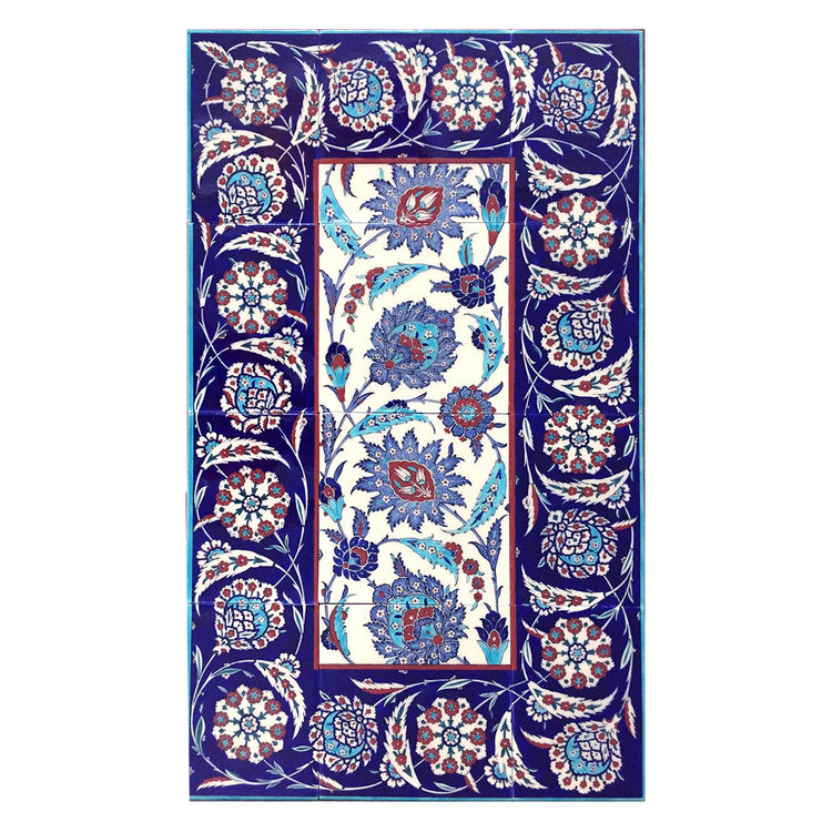 Kılıç Ali Paşa Camii Hatayi Tasarımlı İznik Çini Pano Replikası - Panolar