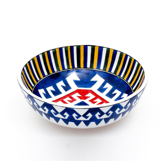 Kilim Motifli İznik Çinisi Kase - Kaseler