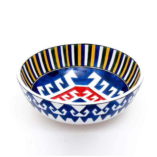 Kilim Motifli İznik Çinisi Kase - Kaseler