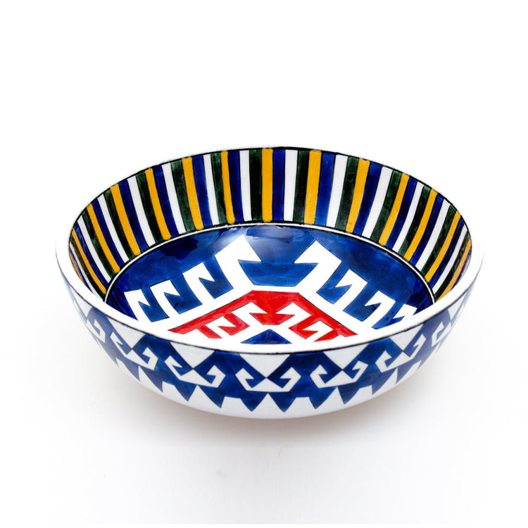 Kilim Motifli İznik Çinisi Kase - Kaseler