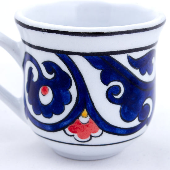 Kuş Desenli Türk Kahvesi Fincan Takımı - Setler