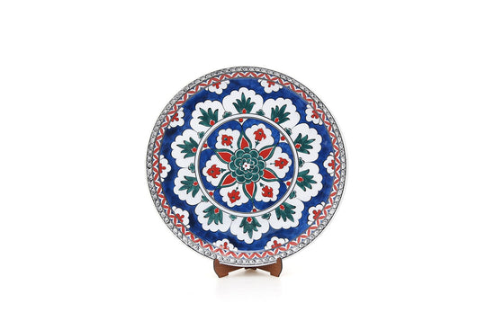 Lotus Çiçekleri İznik Çinisi Tabak - Tabaklar