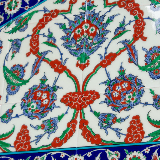 Louvre Müzesi Alınlık İznik Çini Pano Piyale Paşa Reprodüksiyonu - Panolar