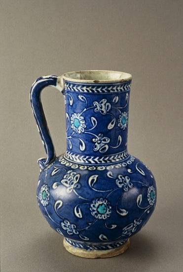 Louvre Müzesi Babanakkaş Desenli İznik Çini Sürahi Replikası - Sürahiler