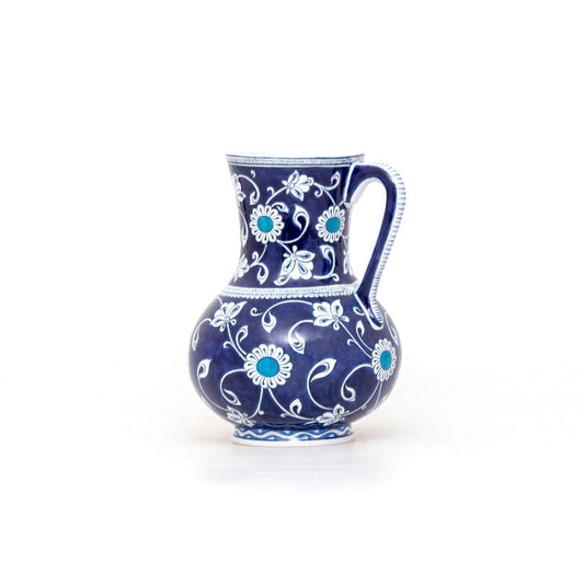 Louvre Müzesi Babanakkaş Desenli İznik Çini Sürahi Replikası - Sürahiler