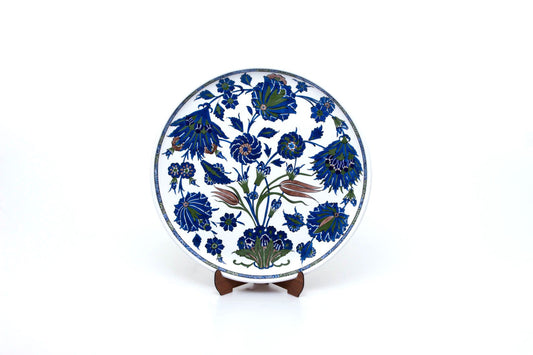 Louvre Müzesi Şam İşi Desenli İznik Çinisi Tabak Replikası - Tabaklar