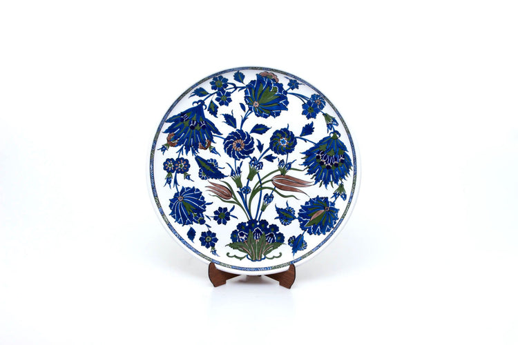 Louvre Müzesi Şam İşi Desenli İznik Çinisi Tabak Replikası - Tabaklar