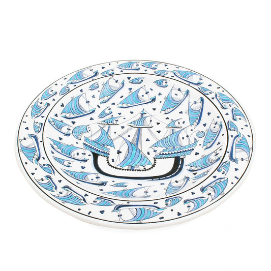 Mahmudiye Kalyonu İznik Çinisi Tabak - Tabaklar