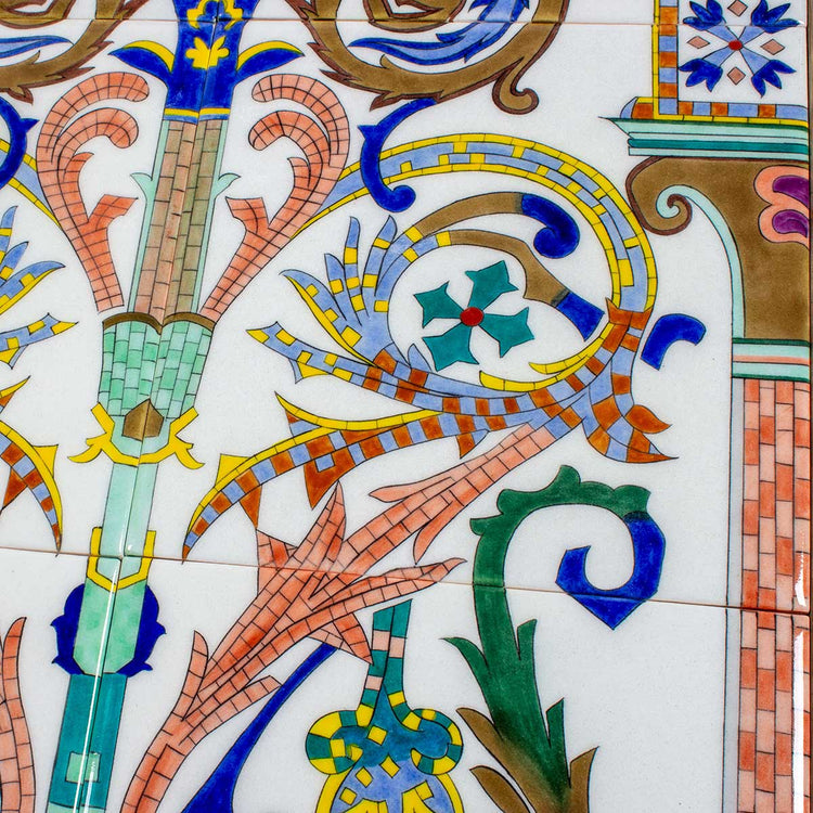 Mozaik Desenli İznik Çini Pano - Panolar