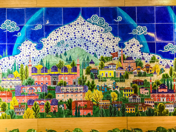 Bursa Mümine Şeremet Kütüphanesi Çini Panosu