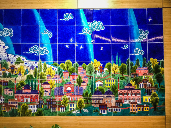 Bursa Mümine Şeremet Kütüphanesi Çini Panosu