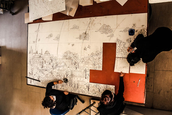 Bursa Mümine Şeremet Kütüphanesi Çini Panosu