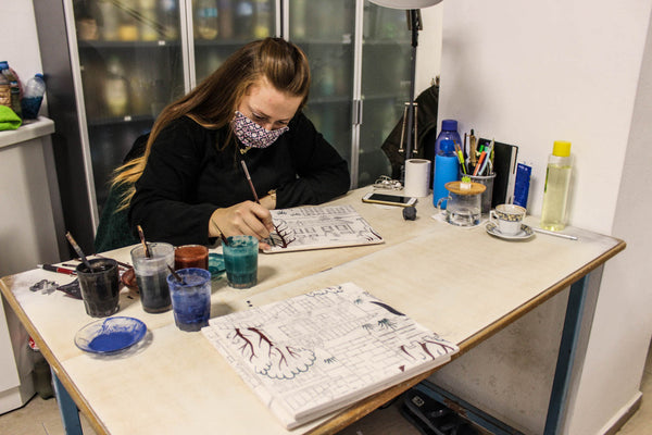 Bursa Mümine Şeremet Kütüphanesi Çini Panosu