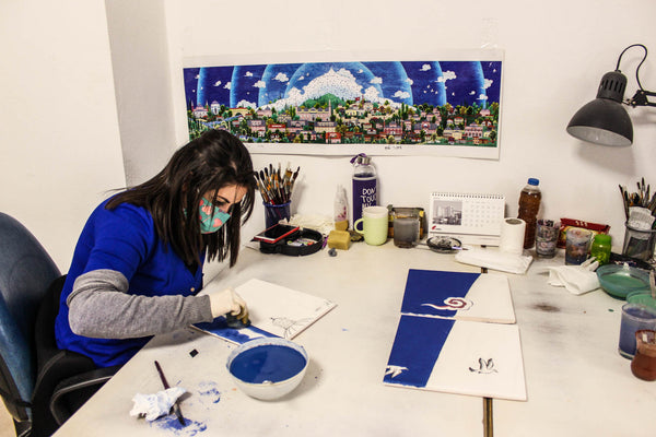 Bursa Mümine Şeremet Kütüphanesi Çini Panosu