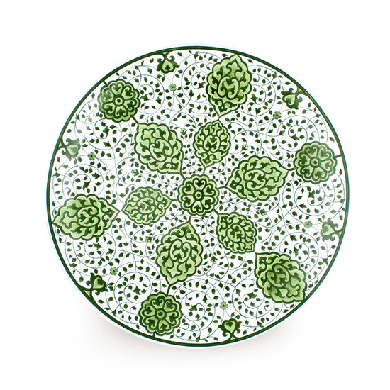 Muradiye Tasarımı İznik Çinisi Büyük Düz Tabak - Tabaklar