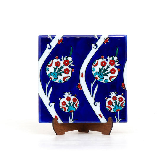 Nar Motifli İznik Çini Karo - Karolar