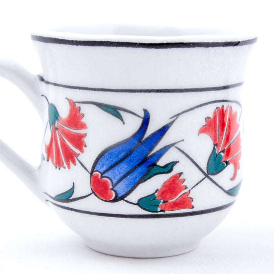 Natüralist Desenli Türk Kahvesi Fincan Takımı - Setler