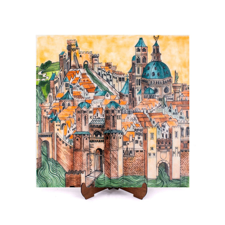 Nicea Haritası İznik Çini Karo - Karolar